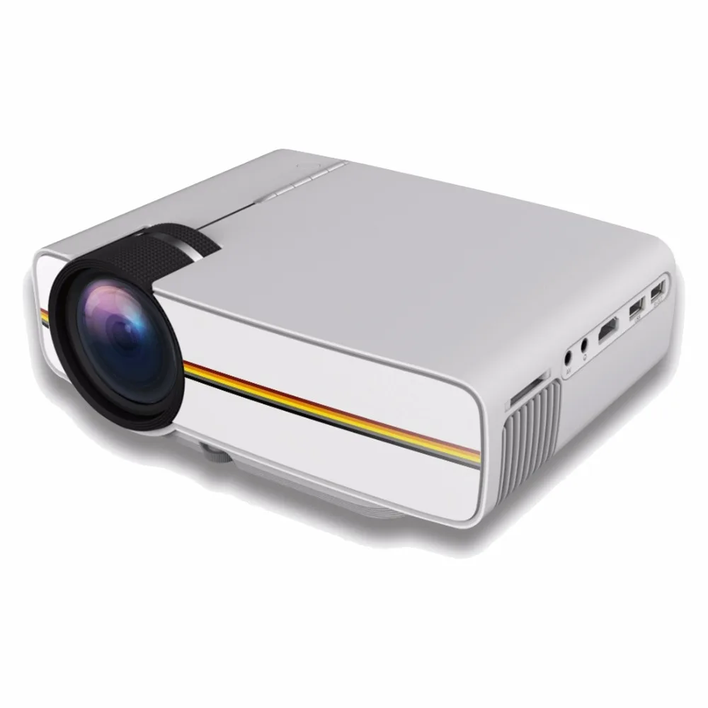 Топ YG400 домашний светодио дный проектор светодиодный портативный мини 1080 P 800x480