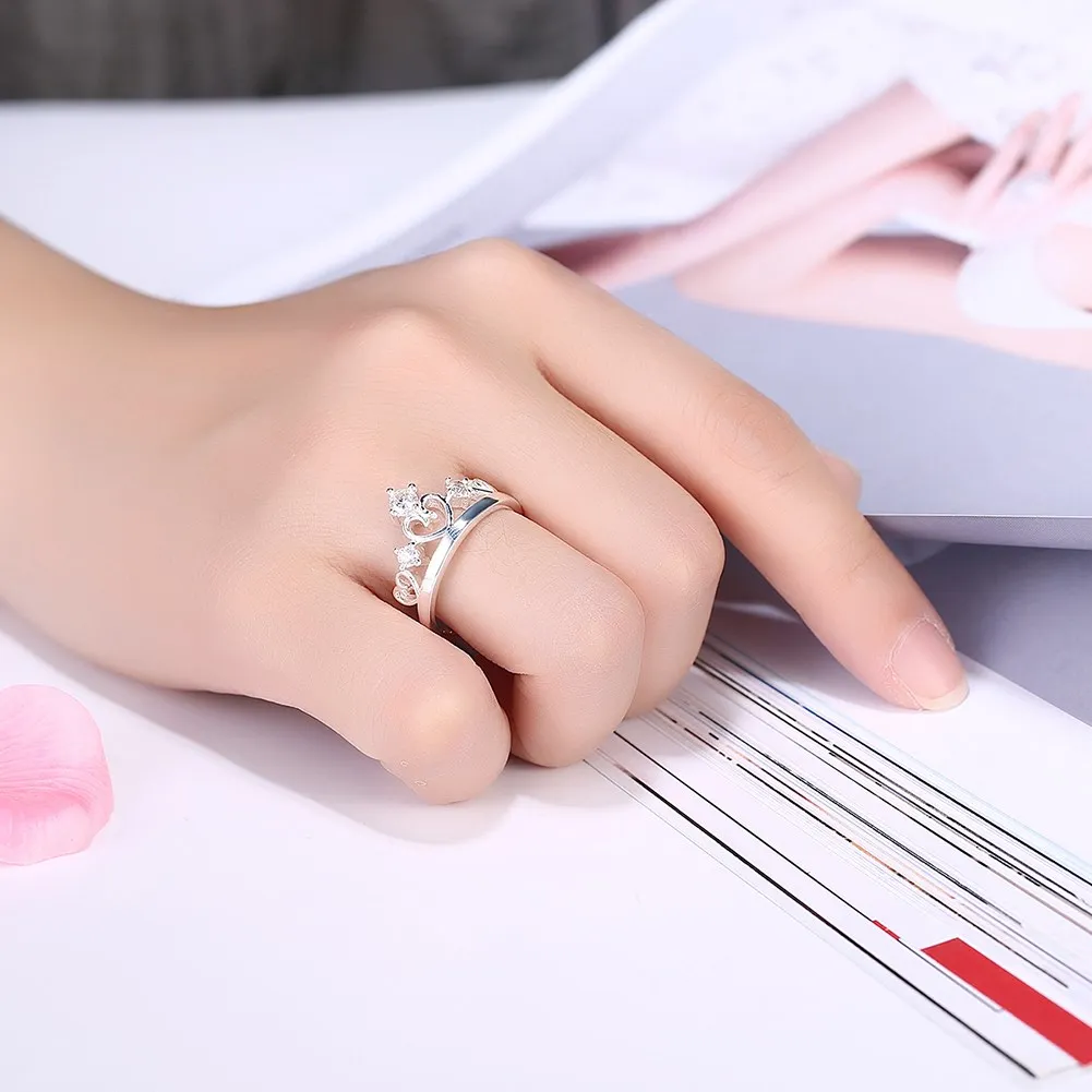 Корона cuore feminina para las mujeres ringen argollas bitch чешские roxi Алжир kiss me Dahu Rico кольца|Кольца| |