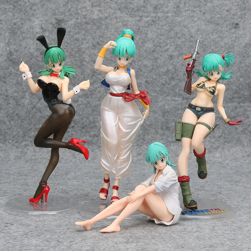 Dragon Ball Z Bulma figure 18 Аниме dragonball Bulma Bunny Girl Zoukei Tenkaichi Budoukai фигурка из ПВХ игрушки