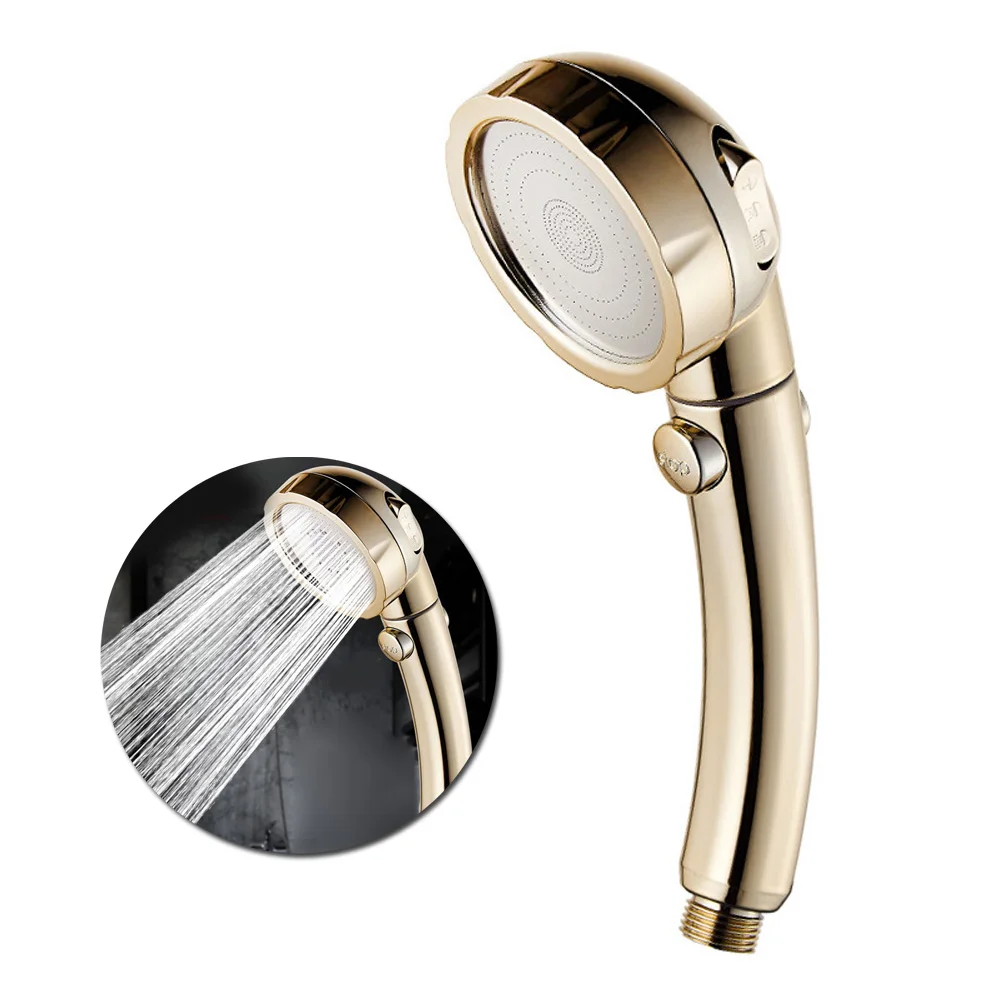 Части 360 градусов насадка для душа Вращающийся 3 режима высокого давления