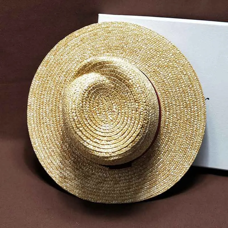 

2019 New Women Wide Brim Sun Beach Hats Natural Straw Fedora UV Hat Men Summer Jazz Cap Panama Hat Trilby Hat Kentucky Derby Hat