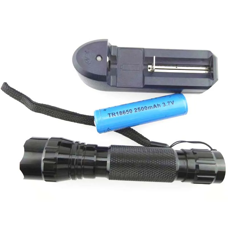 Whole set U-F 501B 5W 4-чип 850nm Инфракрасный фонарик(1x18650 - Испускаемый цвет: Whole set