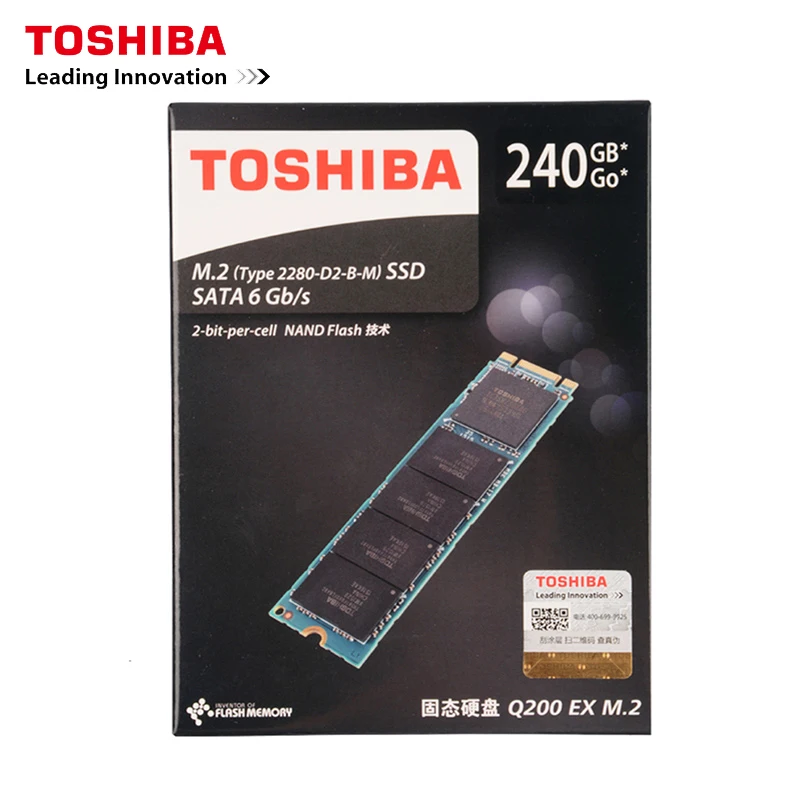 Toshiba Q200EX серия 240G M.2 2280 твердотельный накопитель 240 ГБ NGFF внутренний SSD 6 Φ 550 для