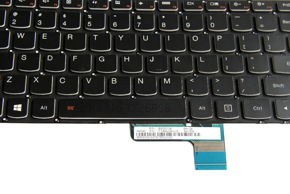Новая клавиатура ноутбука с подсветкой для lenovo Yoga 2 13(не для Yoga 2 pro 13) V-149820AS1-US