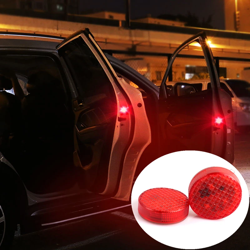 

2pc Auto LED Strobe Light Warming Stickers For Toyota C-hr Kia Sportage Peugeot 3008 Honda Civic Hyundai Tucson 2017 Accessories