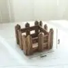 4 типа мини милый коричневый забор деревянный цветок фотогоршки для цветов