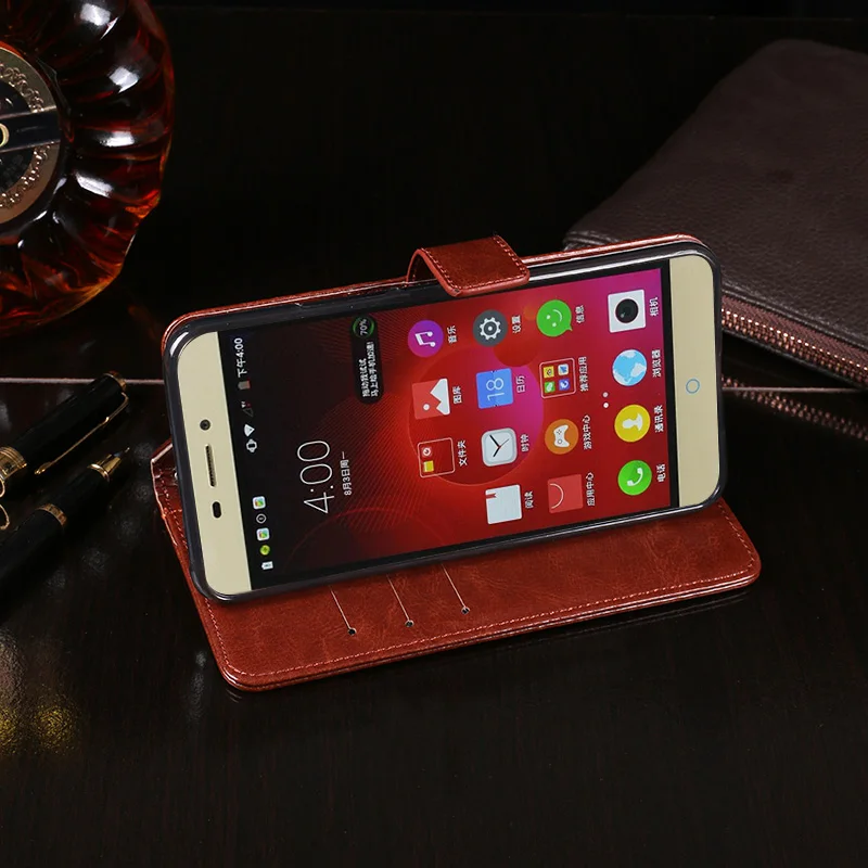 Роскошный флип-чехол-бумажник из искусственной кожи для ZTE V5 Pro N939St N939Sc 3 Чехол 5