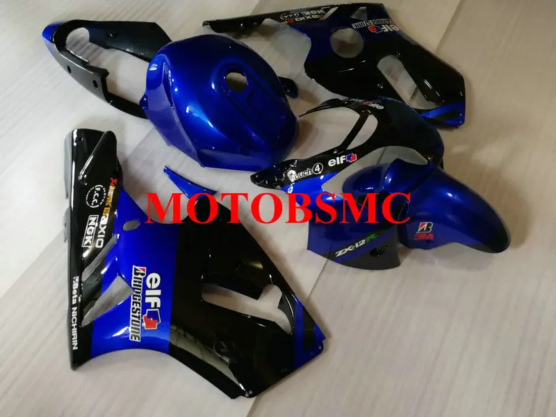 Полный комплект обтекателей для мотоциклов KAWASAKI Ninja ZX12R 00 01 ZX 12R 2000 2001 New Blue black