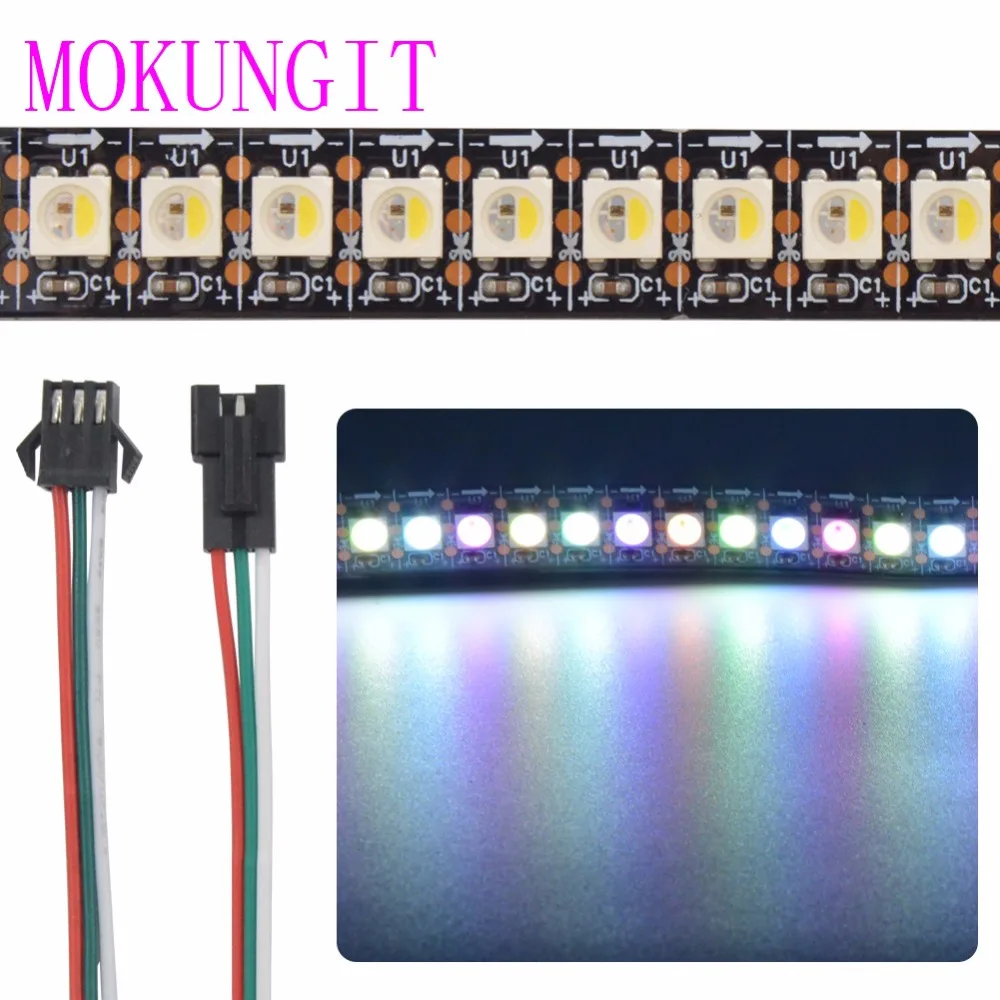 Mokungit 1 м SK6812 RGBW RGBWW 144 светодиодов/м 5050 SMD гибкая светильник вая лента IP20