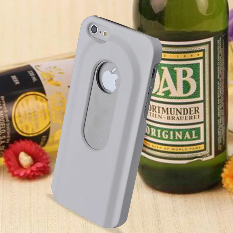 Beers Bottle Opener Hard Case for iPhone 5 5S SE 6 6S 7 8 Aluminum Back Cover Metal With Inner Stainless Steel New Arrival |