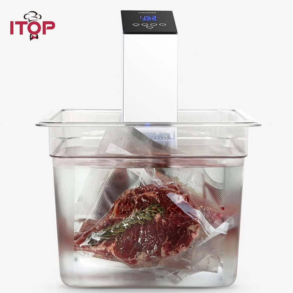 ITOP Smart Sous Vide Медленная Плита погружной стручок со светодиодным дисплеем тихая и