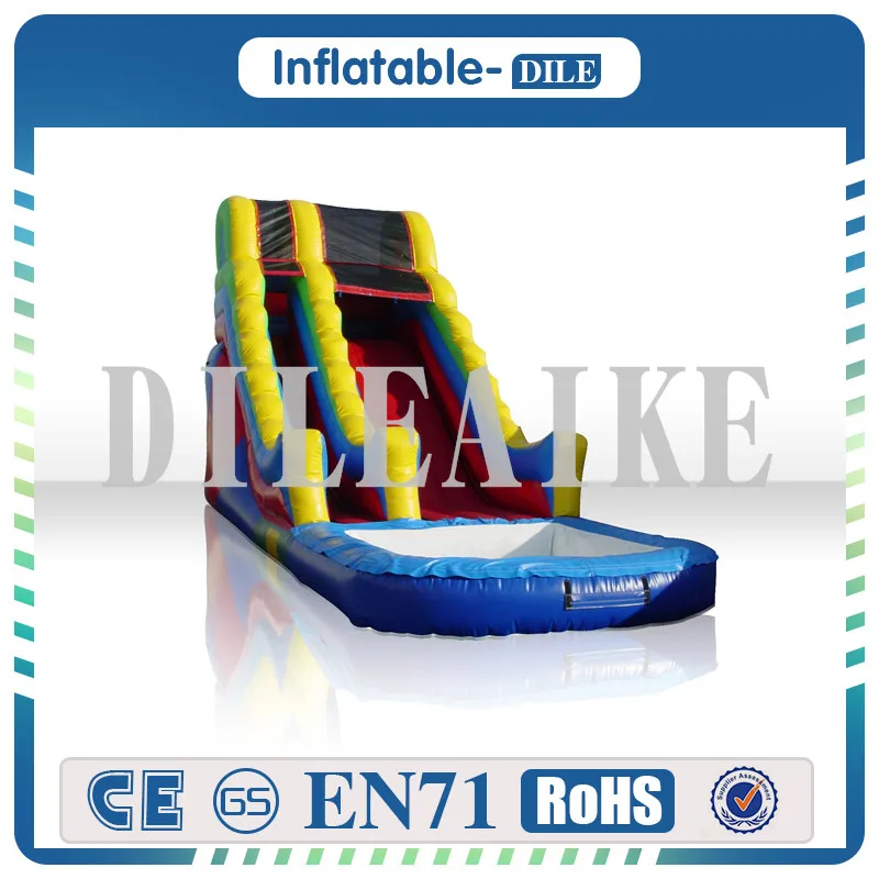 0.55mm PVC Giant inflatable castle slide jumping bouncing tarpaulin for sale | Спорт и развлечения