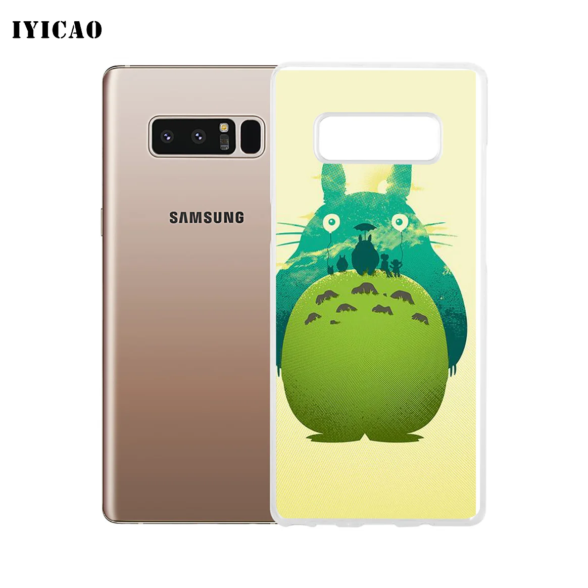 IYICAO милый мягкий силиконовый чехол для телефона Tonari no Totoro Samsung A5 A6 Plus A7 A8 A9 J3 J5 J7 Note 8