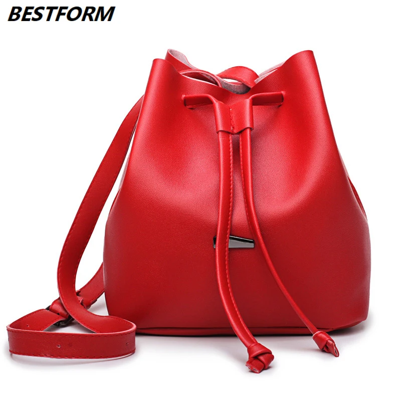 BESTFORM женские сумки сумка через плечо женская кожаная Большая вместительная