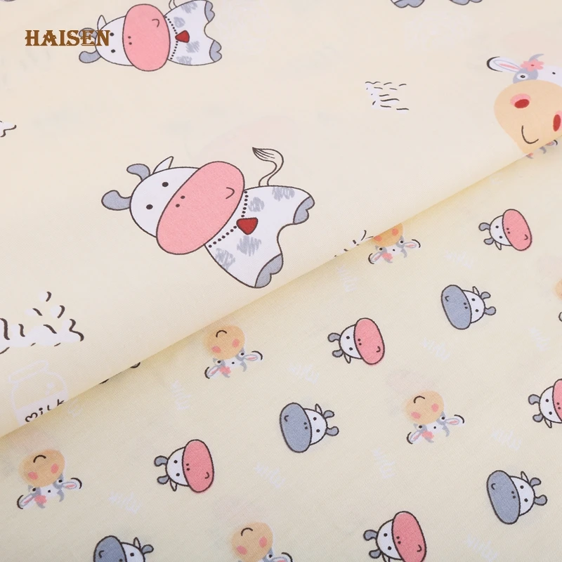 Haisen 6 шт./лот серия с героями мультфильмов саржевая хлопковая ткань Лоскутная