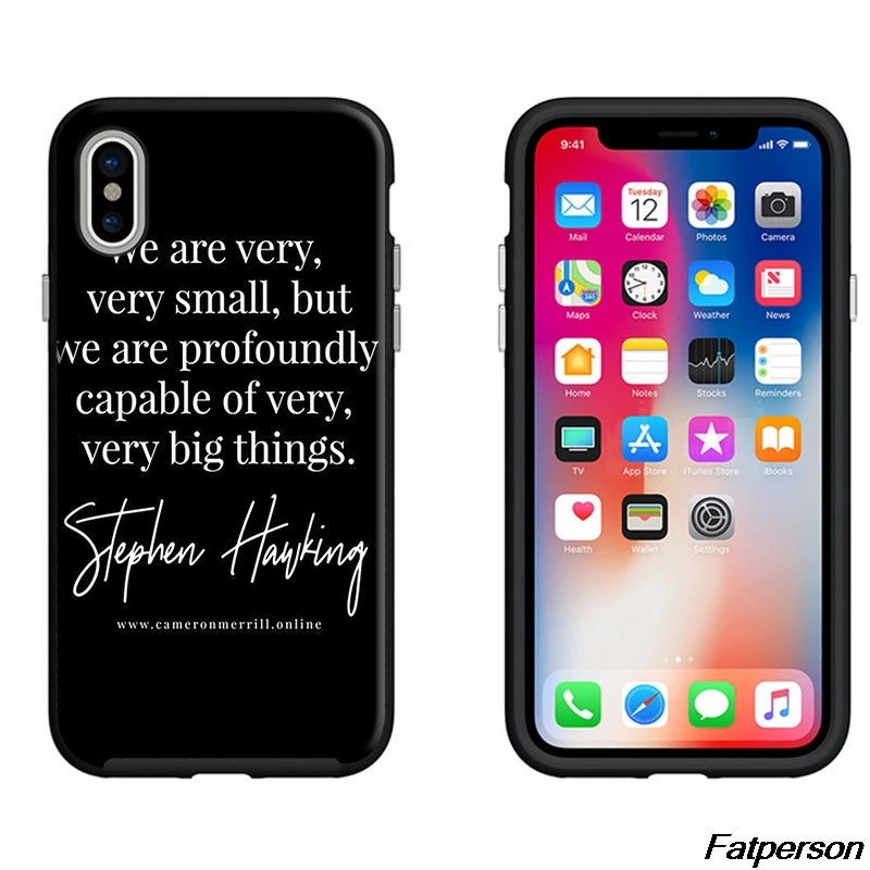 Stephen Hawking Black soft Silicone TPU Phone Case Cover For Apple iPhone X10 8 8plus 7 7plus 6s 6plus 5 5s SE Coque cases | Мобильные