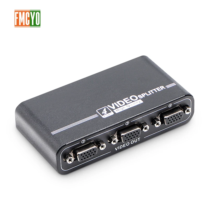 Сплиттер квм VGA 4 порта USB 2 0 сплиттер 1440P SVGA коммутатор коробка для клавиатуры мышь