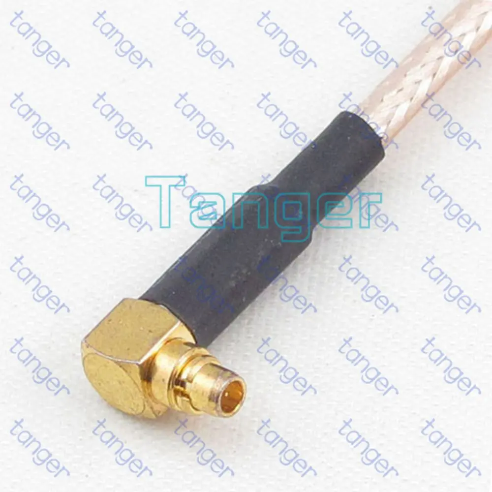 MMCX штепсельная вилка с прямым углом к гнезду N Водонепроницаемая гайкой 20 см 8