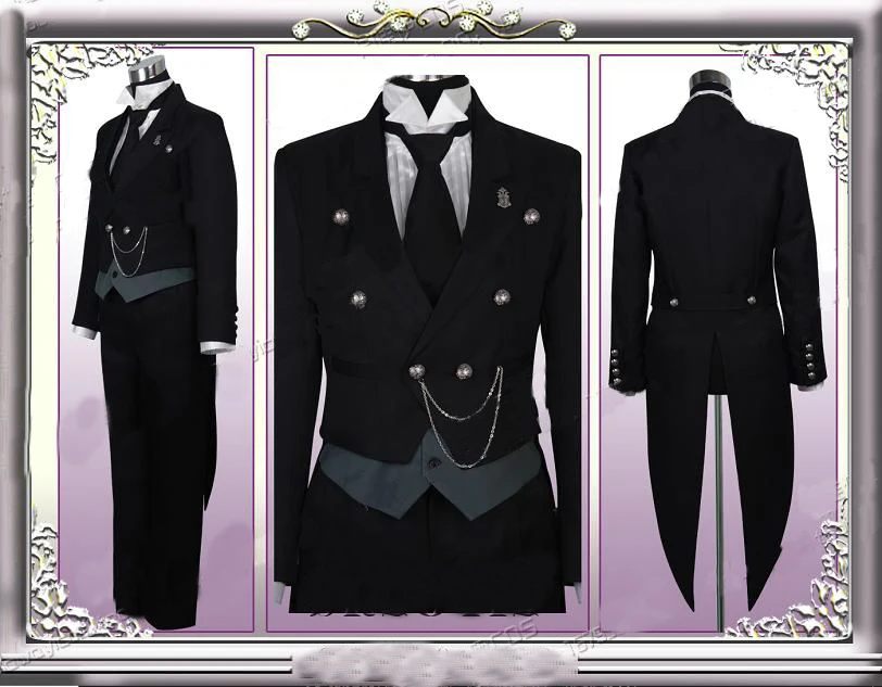 Костюм черного Батлера Себастьян михаелис изготовленный на заказ|black butler