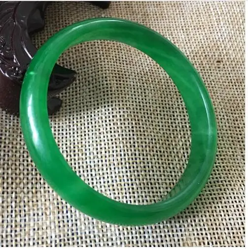 Сертифицированный натуральный зеленый нефритовый браслет Jadeite (сертификат