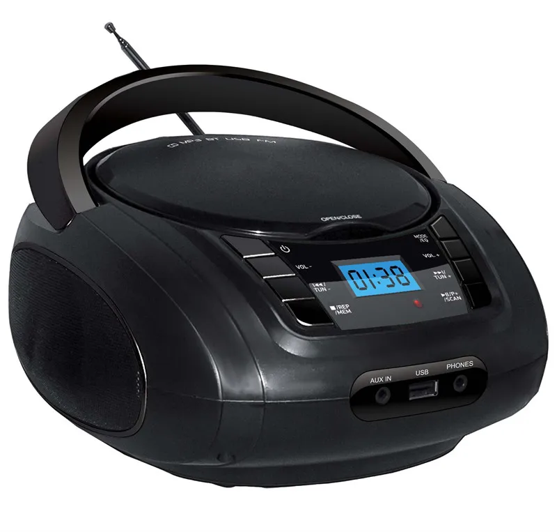 Bluetooth CD плеер LONPOO портативный проигрыватель USB стерео сабвуфер динамик FM радио AUX