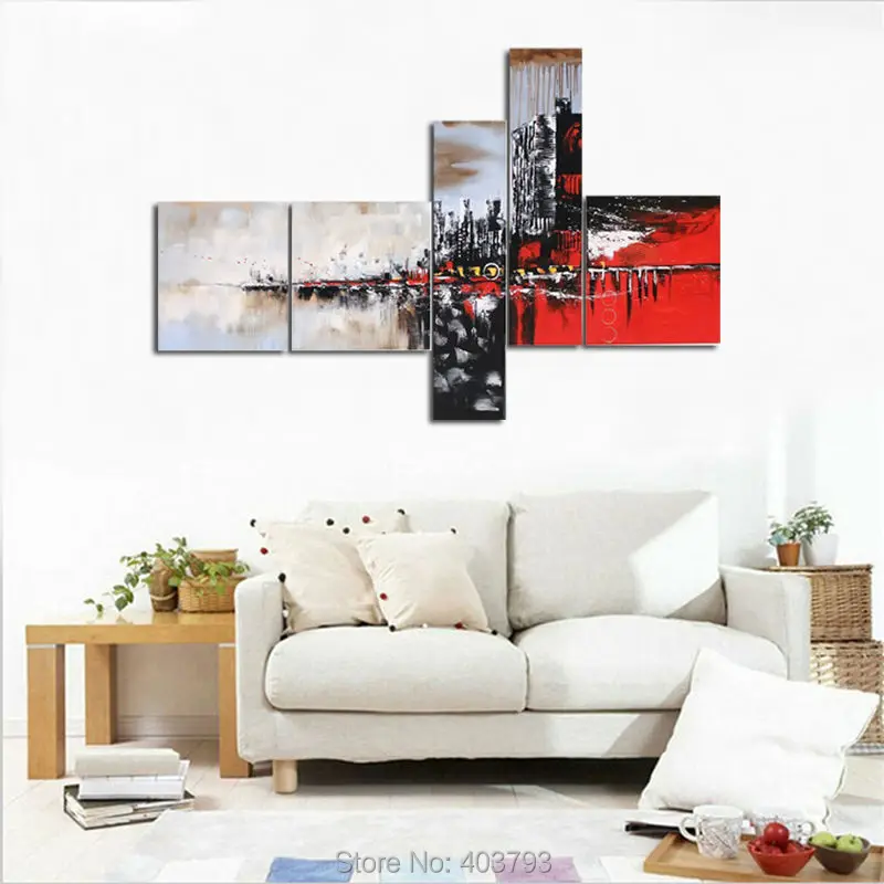 4 шт./партия картина маслом на холсте