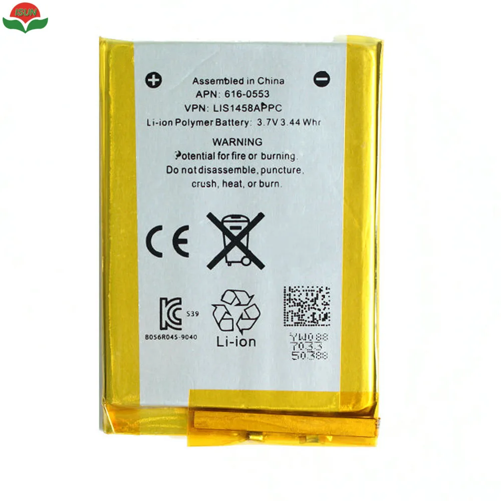 

ISUN 5pcs/lot original quality Replacement Battery For iPod Touch 4th Generation 4 4g touch 4 battery