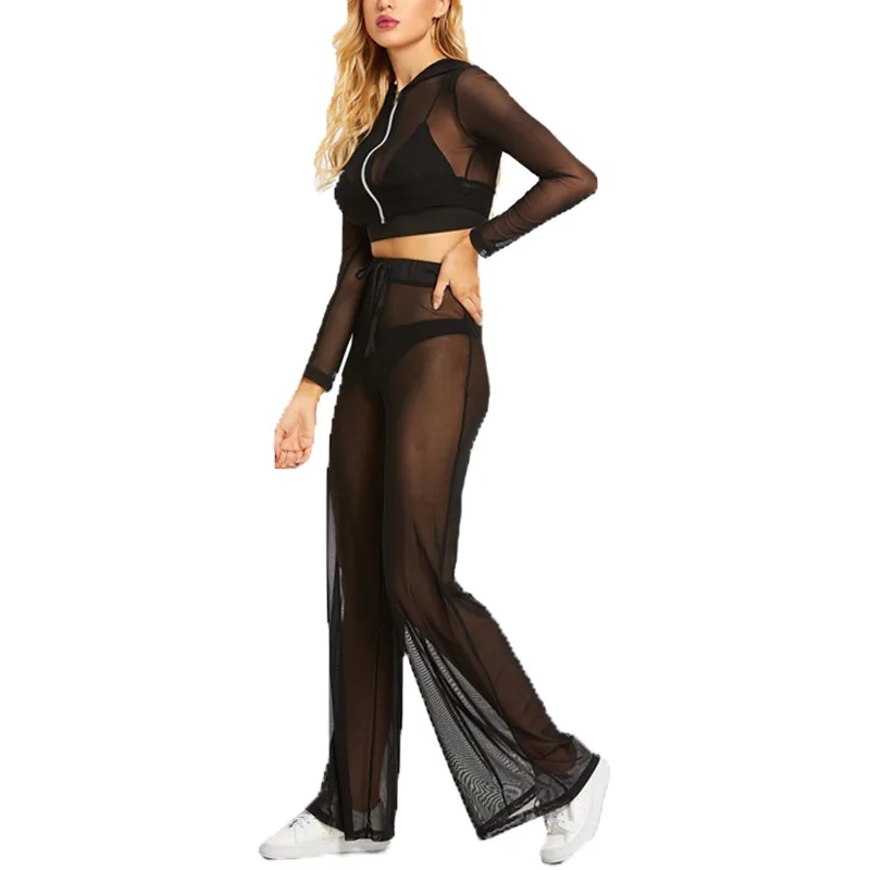 Брюки с широкими штанинами на шнуровке комплект из 2 предметов женские брюки и