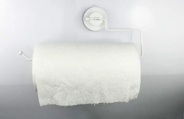 

Bathroom Paper Towel Holder Suction Cup Stainless Steel Sucker Toilet Paper Roll Holder Waterproof Tissue Kitchen Organizer