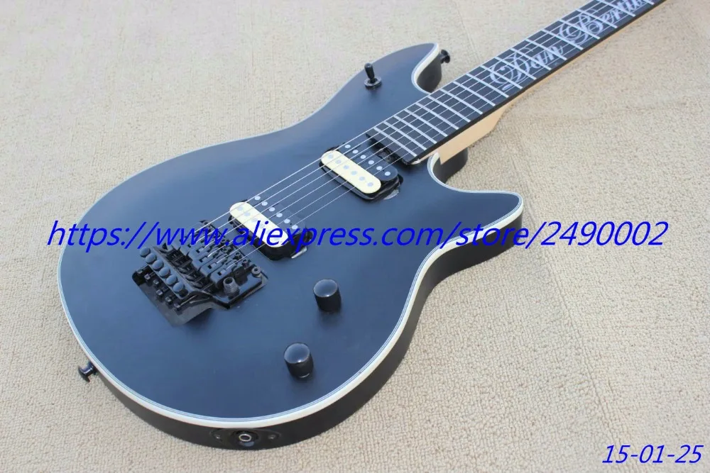 Лучшие буквы электрогитары с инкрустацией из Эбенового дерева матовая черная