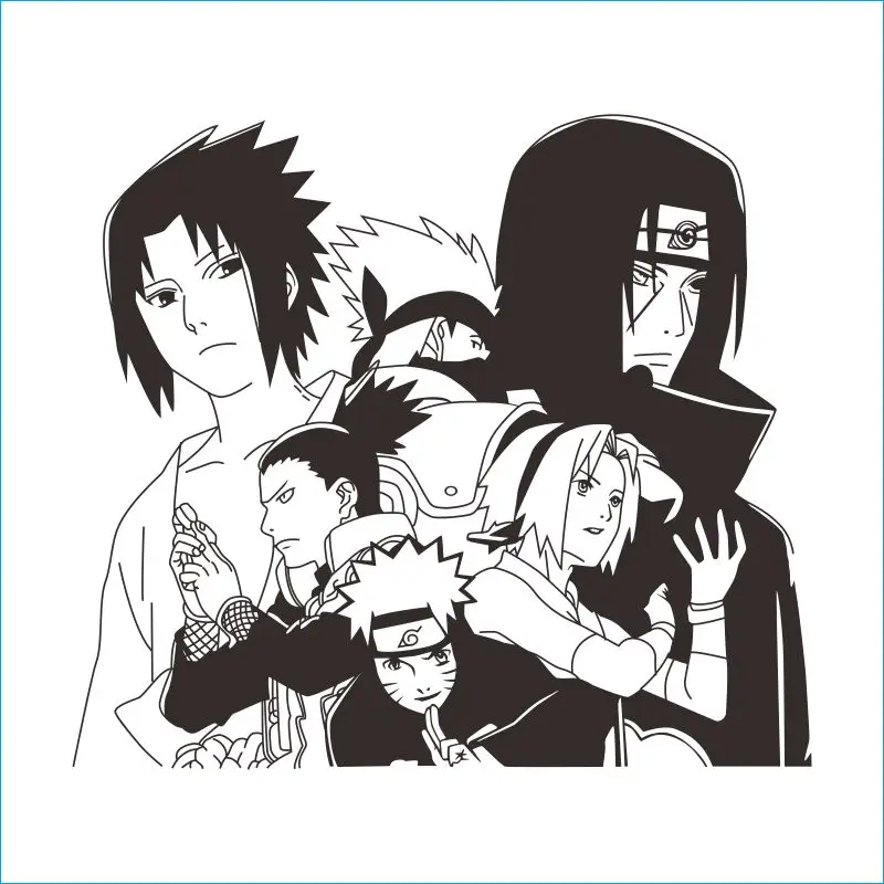 CHM-Naruto japones etiqueta engomada del coche de la storieta Учиха сасуке Наруто деколь | Дом и сад