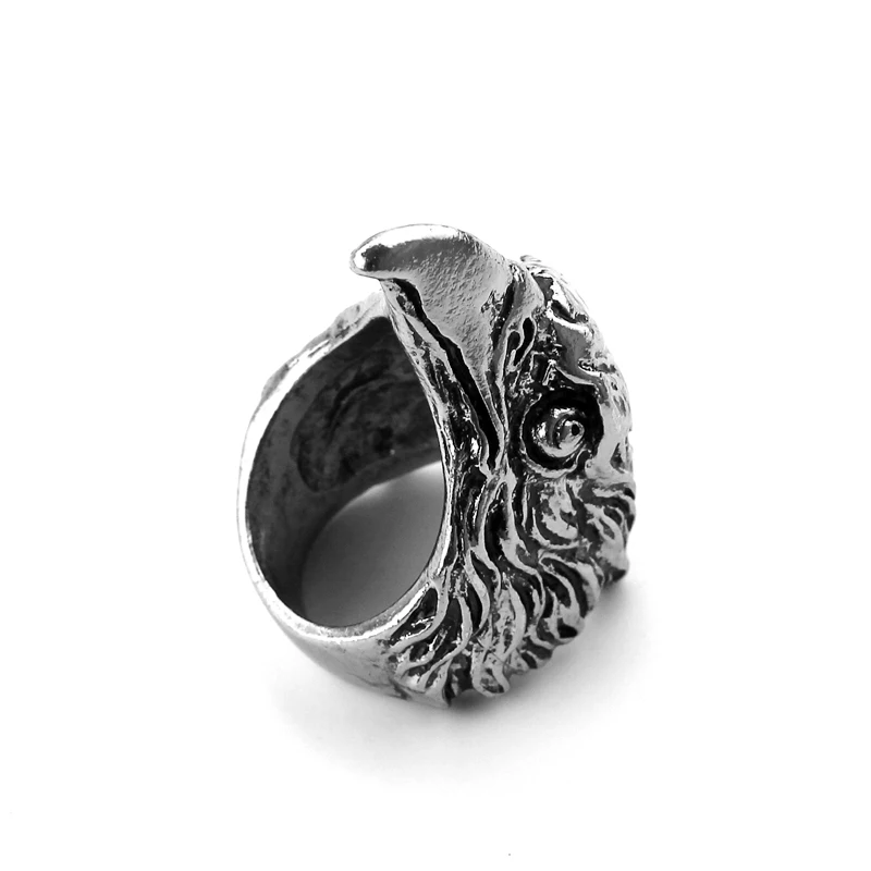 Мужское Винтажное кольцо в стиле панк с головой орла классное готический шик