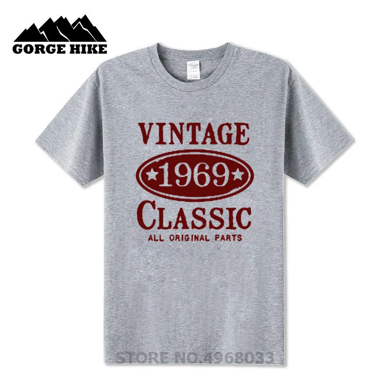 2019 Trend Tshirt 1969-vintage-classic Inspired Design 50th Birthday Gift T-Shirt for Men Round Neck 100% Cotton Clothes T Shirt | Мужская