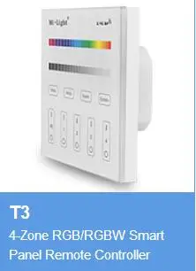Milight AC 180-240 V 220 V T1 T2 T3 T4 4-Zone 2,4 GHz беспроводная сенсорная смарт-панель контроллер RGBW RGB+ CCT Яркость затемнения