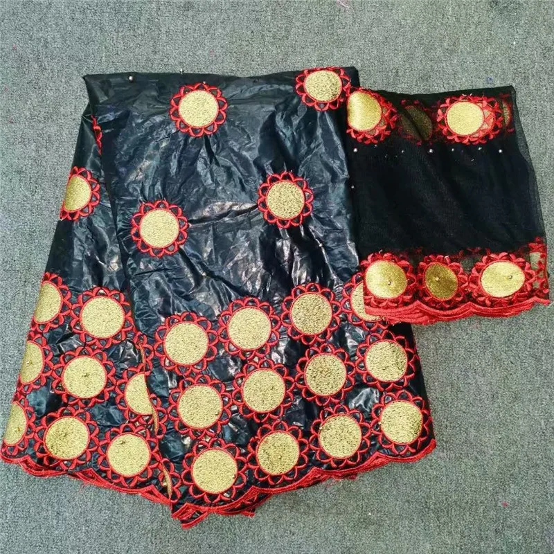 Кружевная ткань в африканском стиле Bazin Riche с вышивкой новинка 2019 кружевная hl80 42