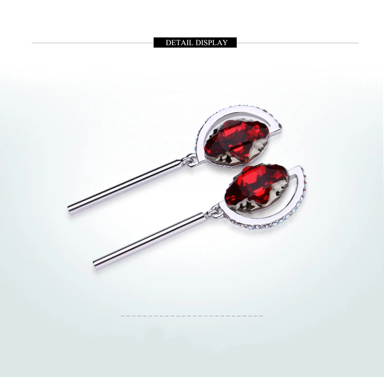 Warme Farben, серьги с кристаллами Swarovski, женские, 925 пробы, серебряные серьги-капли, полукруглый кристалл, висячие серьги, вечерние серьги