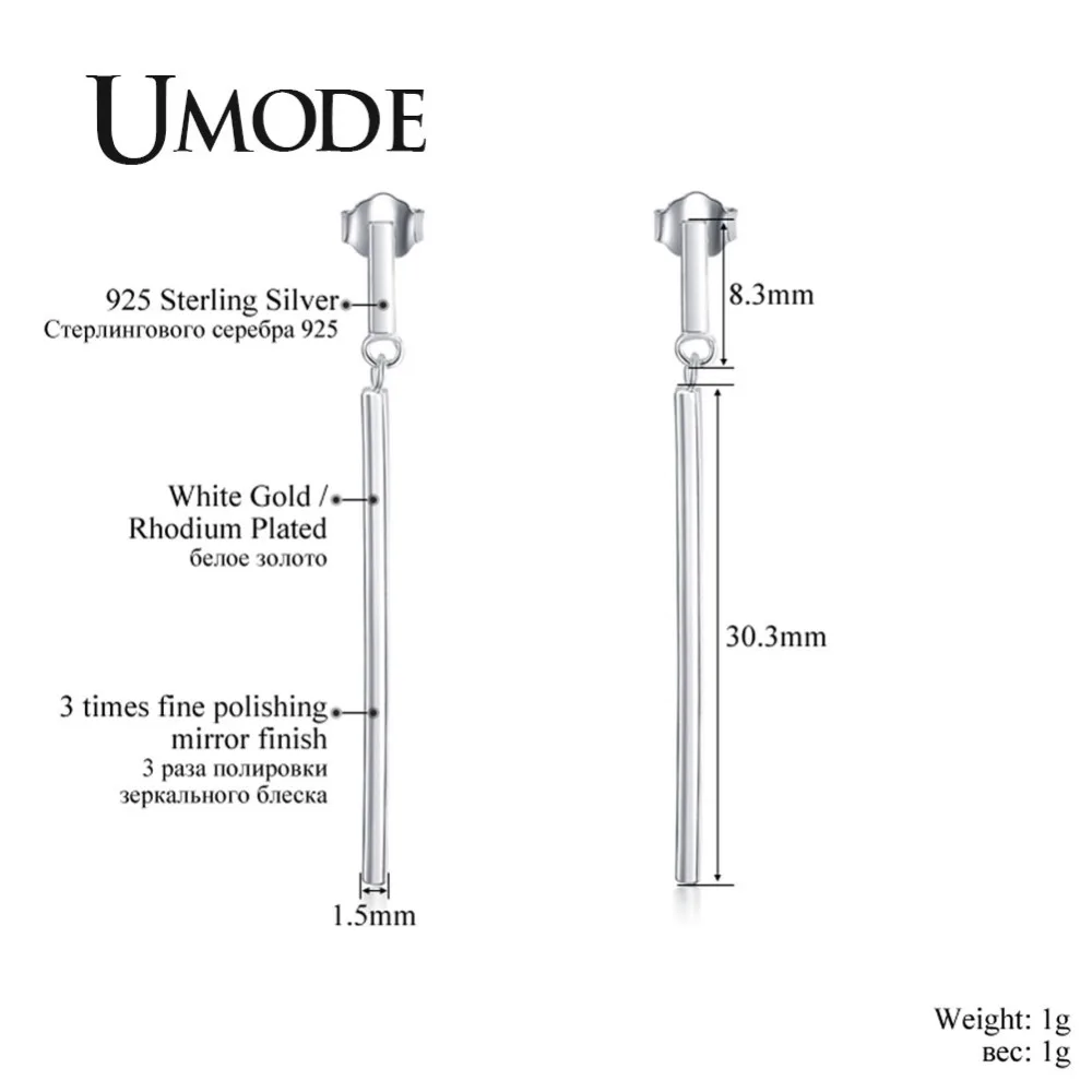 Женские серьги подвески UMODE корейские роскошные ювелирные изделия из