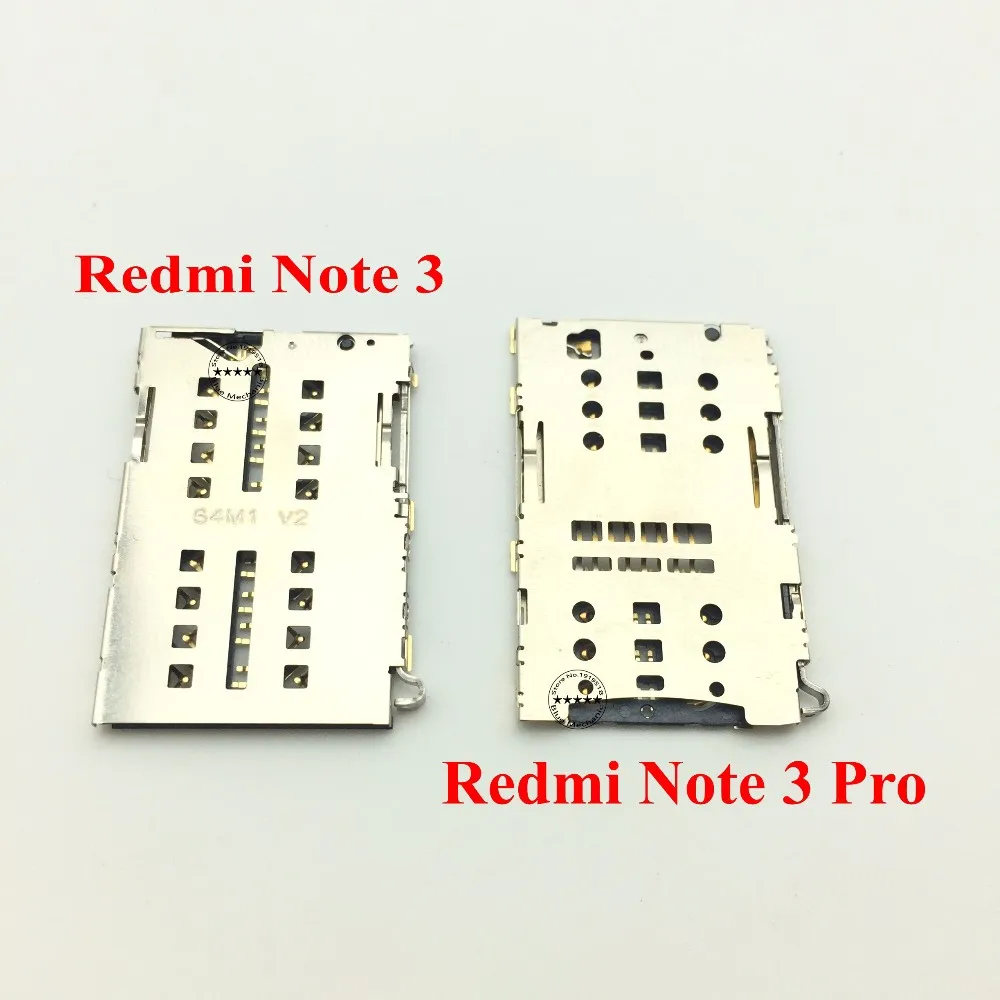 Оригинальные sim карты 1/2 Micro SD/TF Dual SIM Card Reader Разъем для Xiaomi Redmi Note 3/Note 3 Pro Слот Замена Spats|Шлейфы мобильных