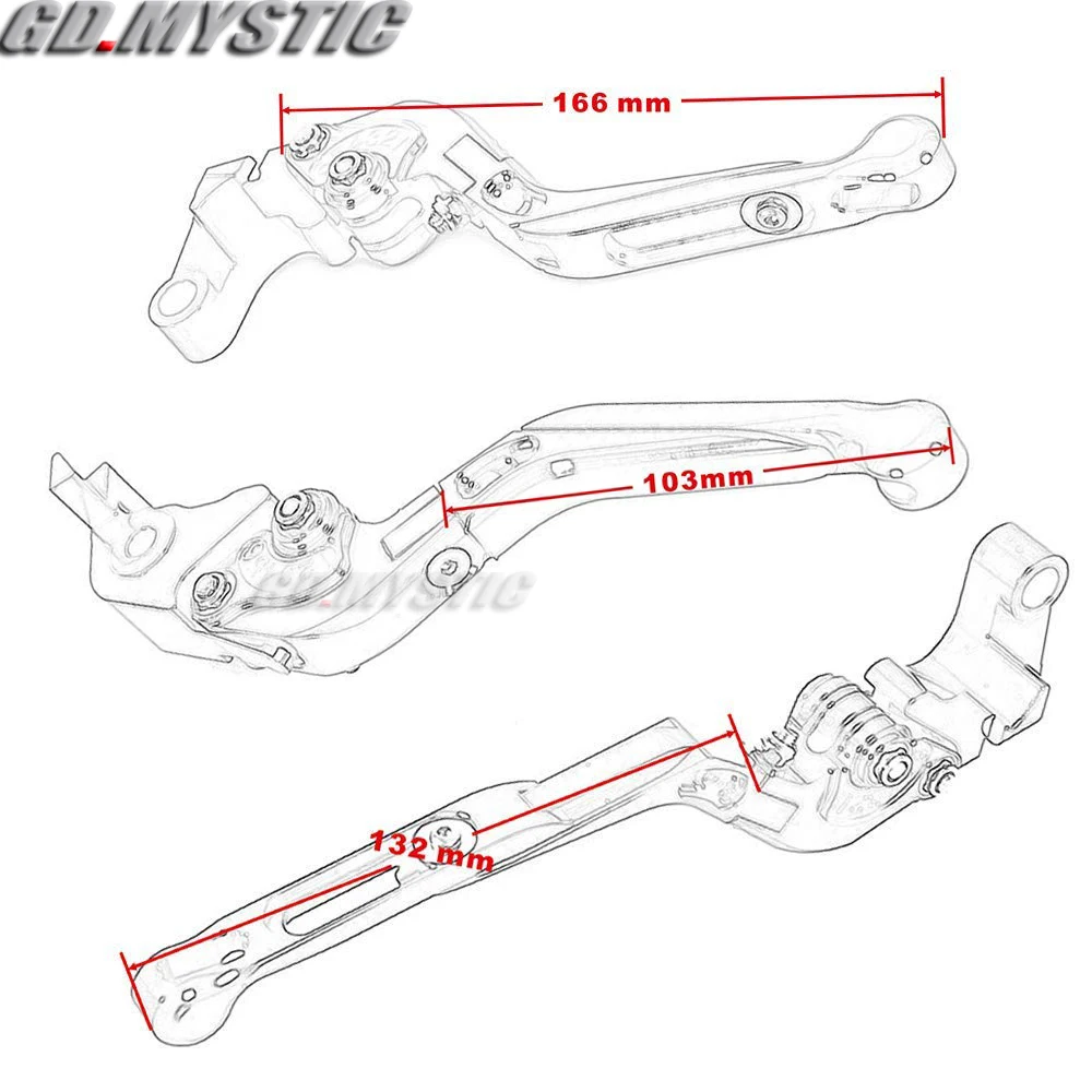 8 видов цветов CNC рычаги тормоза мотоцикла сцепления для YAMAHA MT 03 MT03 2006 2007 2008 2009 2010