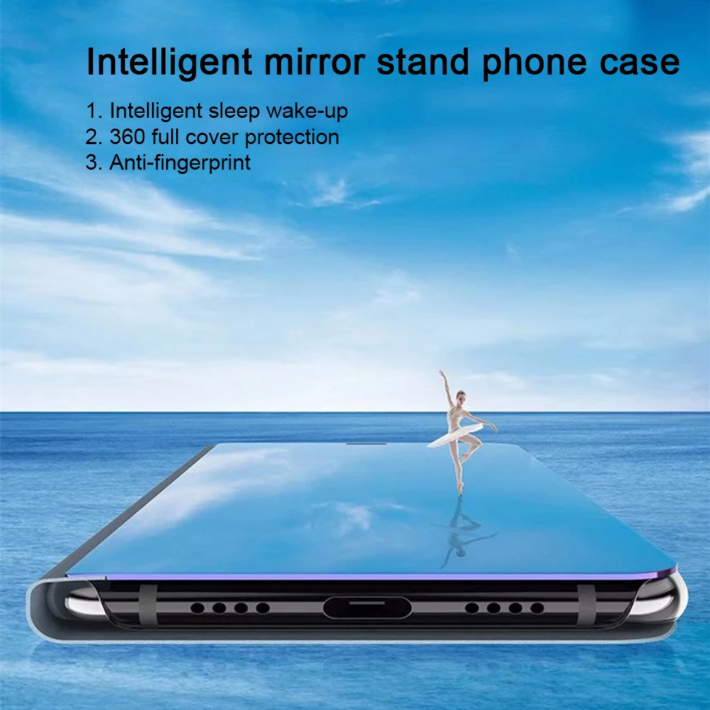 Роскошный прозрачный зеркальный умный чехол для Xiaomi Redmi Note 7 8 6 Pro 4X 7A 6A A3 A2 Lite A1 5X чехол на Redmi Note 8 Pro откидной Чехол