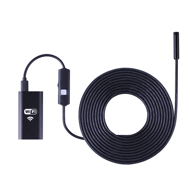 Android IOS USB 720P 8 мм Wifi эндоскоп 1 м 2 3 5 Водонепроницаемая мини камера бороскоп для