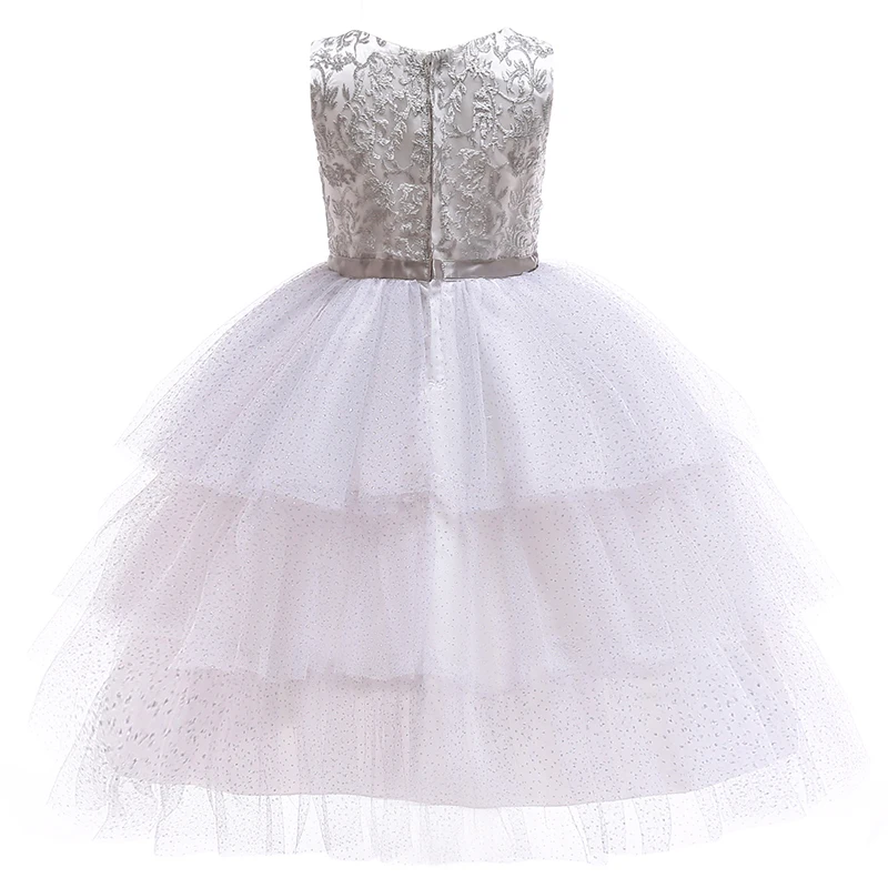 2018 Winter Embroidery Birthday Christmas Dress Girl Party Wedding Kids Dresses For Girls Costume Clothes Princess | Детская одежда и