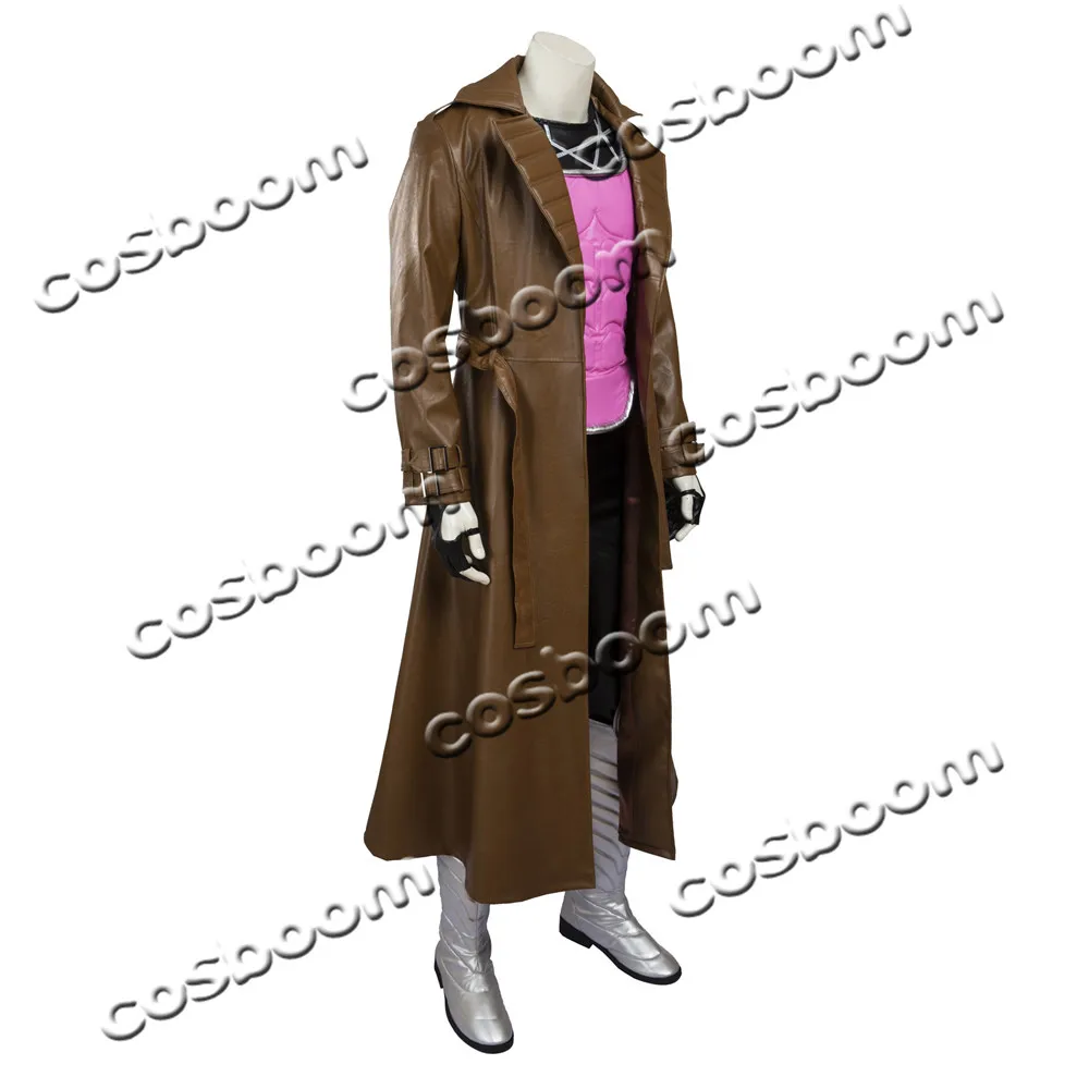 COSBOOM X-Men Gambit костюм для взрослых мужские костюмы супергероя Хэллоуина Косплей