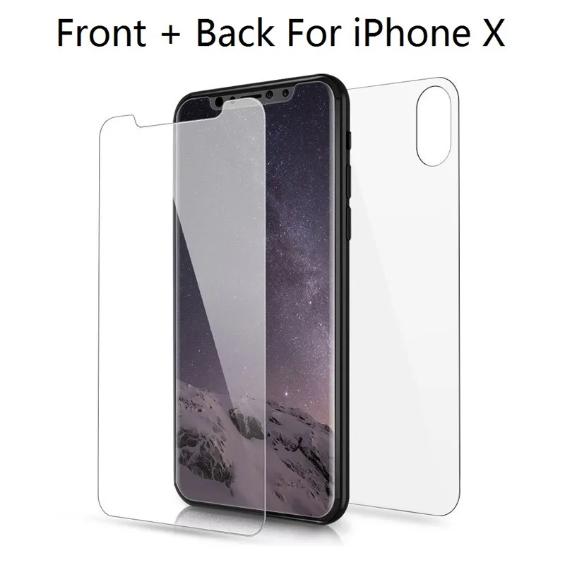 FQYANG 9H переднее и заднее закаленное стекло для IPHONE XS MAX XR X 8 7 6S 6 PLUS 5 5S 5C 4 4S Защитная