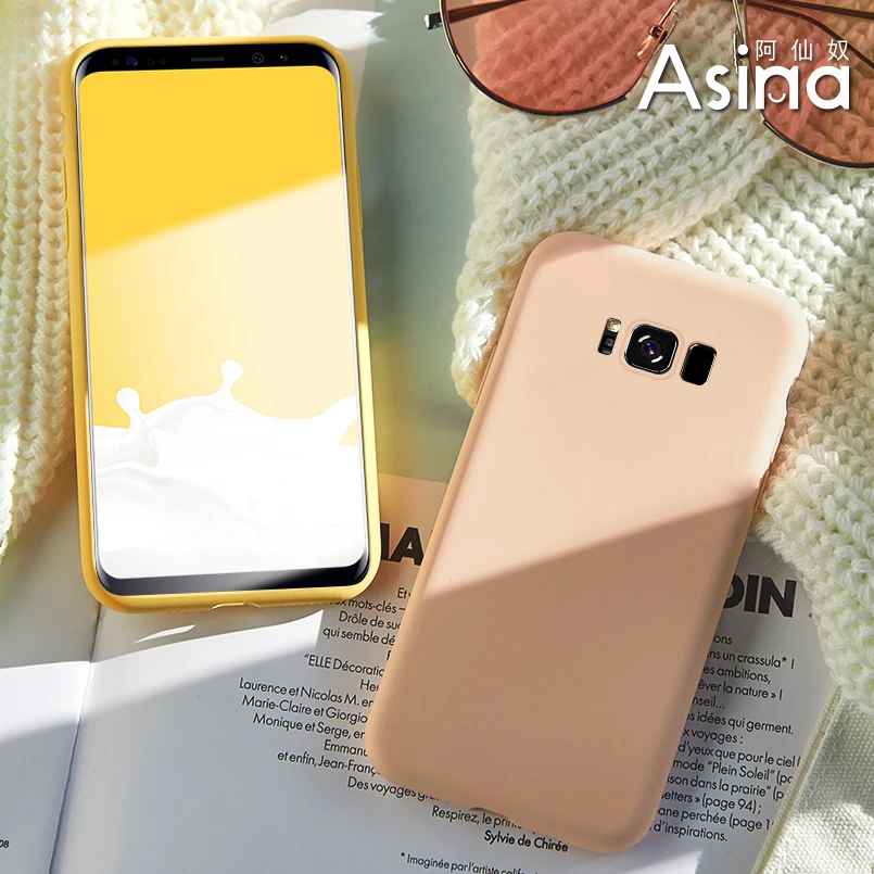 Original Liquid Silicone Case For Samsung Galaxy S10 S9 S8 Plus Cover Plain Clear Bumper Note 8 9 J6 A7 2018 Fundas |