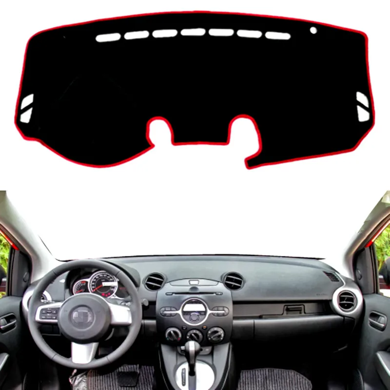 

Car Dashboard Cover Mat Pad Sun Shade Instrument Protect Carpet Accessories For Mazda 2 Demio 2008 2009 2010 2011 2012 2013 2014