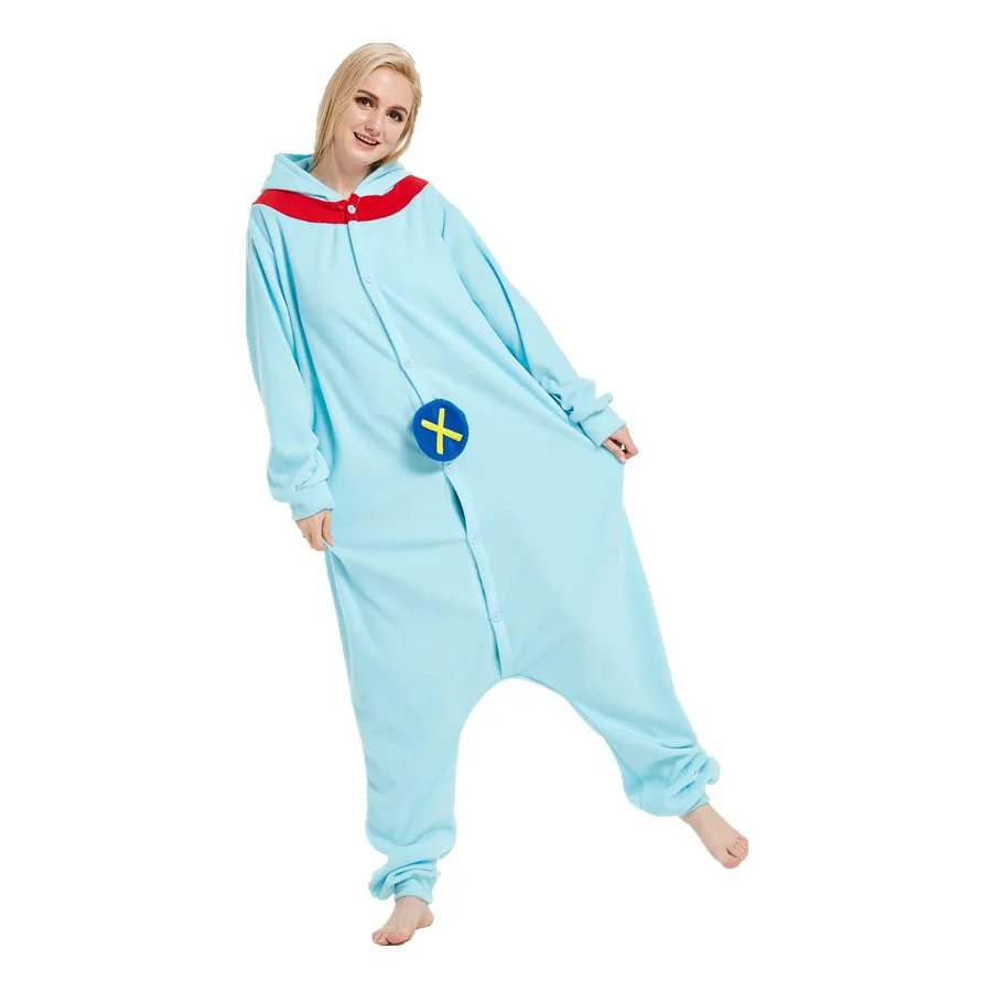 Взрослые флис Scrump животное кигуруми женские мужские пижамы Косплей Костюм для