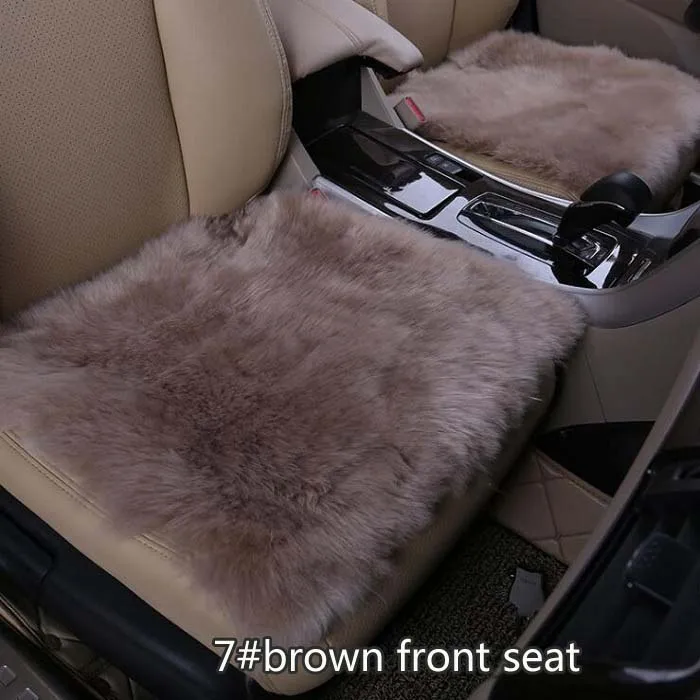 rete automobile Car front/back Seat Covers Luxurious plush fur design Warm Winter Universal Fit SUV sedans Chair Pad Cushion mat |