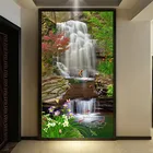Настенные 3D-обои на заказ, декор для стен с изображением водопада, входа, природного ландшафта, настенные фрески 3D