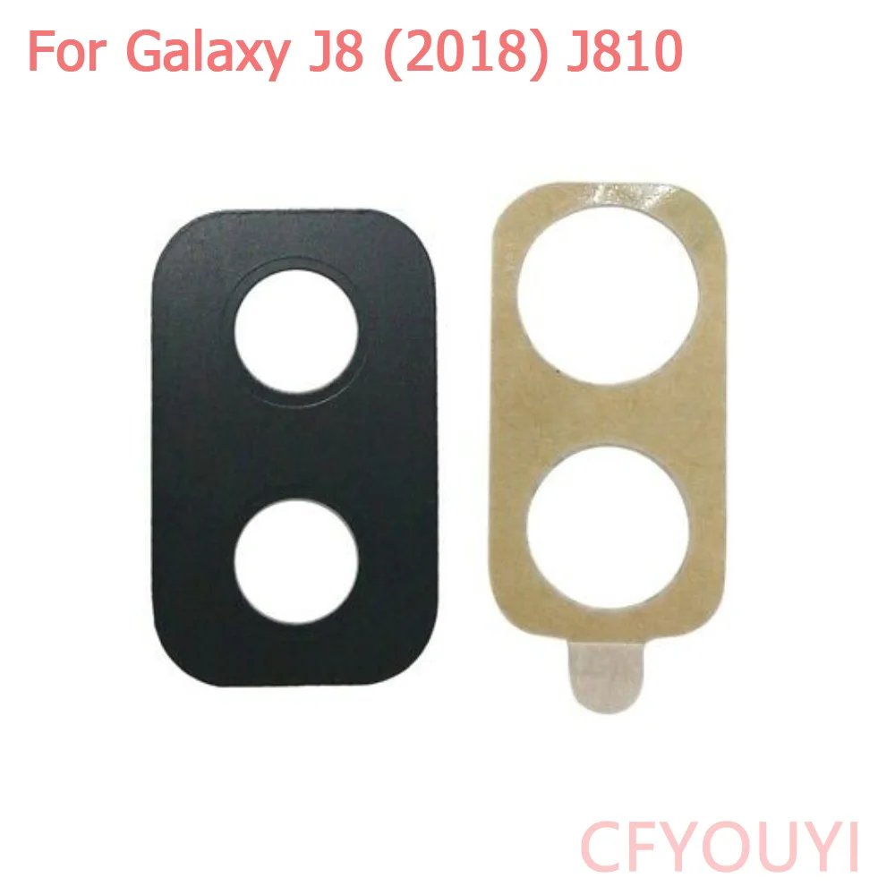 Для Samsung Galaxy J8 2018 J810F J810FD J810G задняя камера стеклянная крышка объектива с 3M клейкой наклейкой